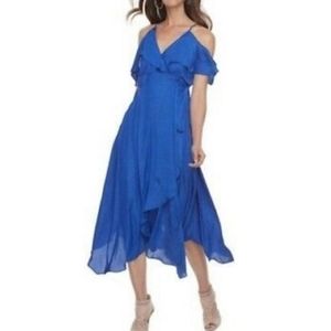 Beautiful Cobalt Blue Cold Shoulder New Dress